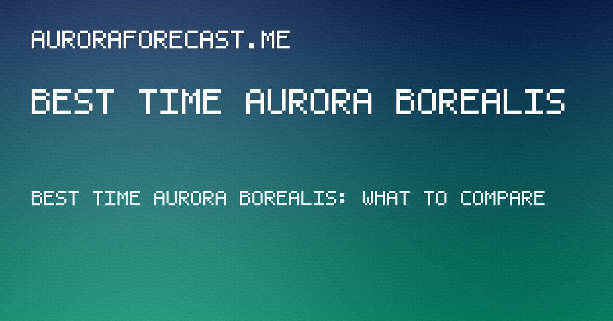 best time aurora borealis guide hero image