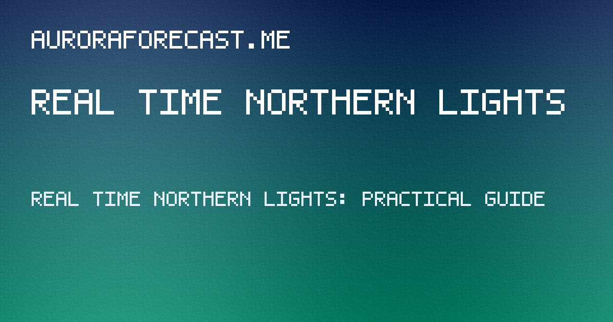 real time northern lights guide hero image