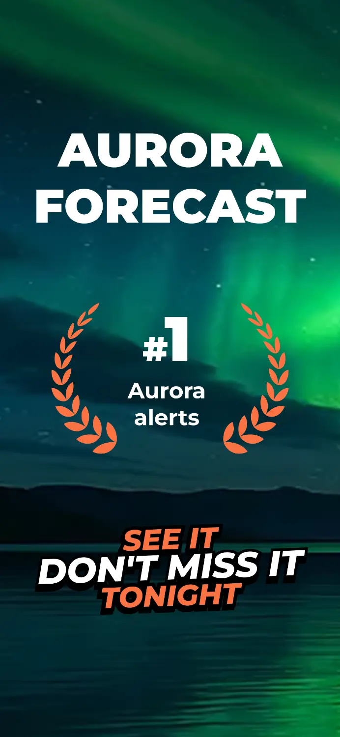 AuroraMe live aurora forecast screen